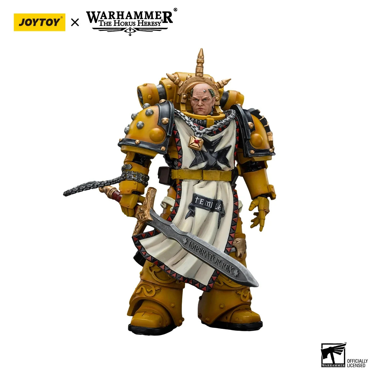 JOYTOY Warhammer 40k 1/18 Action Figures Anime 12.5cm Imperial Fists Sigismund First Captain of the lmperial Fists Model Toys