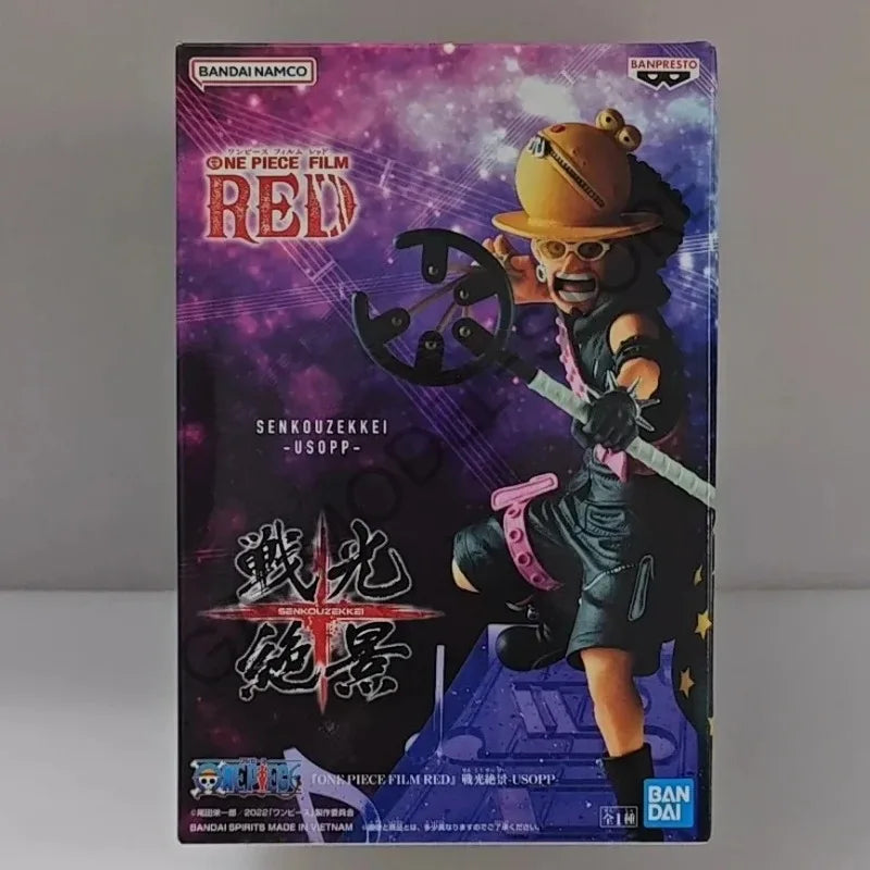 Bandai Original Anime One Piece FILM RED SENKOUZEKKEI Usopp Yasopp Action Figure Hobby Collection Model Toys Kids Gift