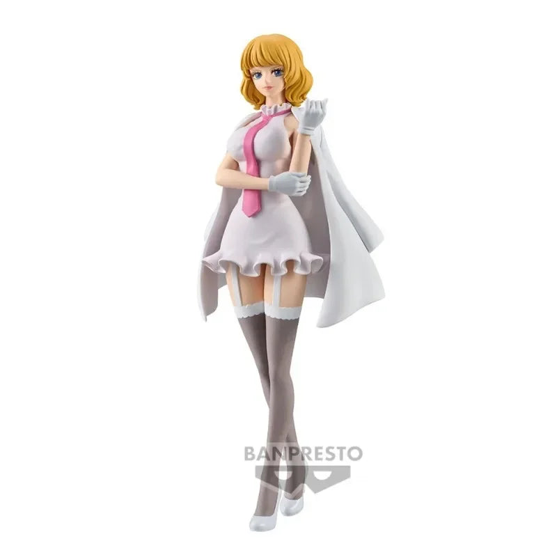 Original Bandai One Piece Dxf Figure The Grandline Lady Stussy Collection Ornaments Figure Toys Birthday Gift 16cm