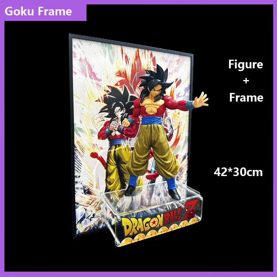 40*30CM Dragon Ball Gogeta Goku Figure Poster Painting Room Home Picture Decor Gifts Prints Decoration Painting Poster Cartoon