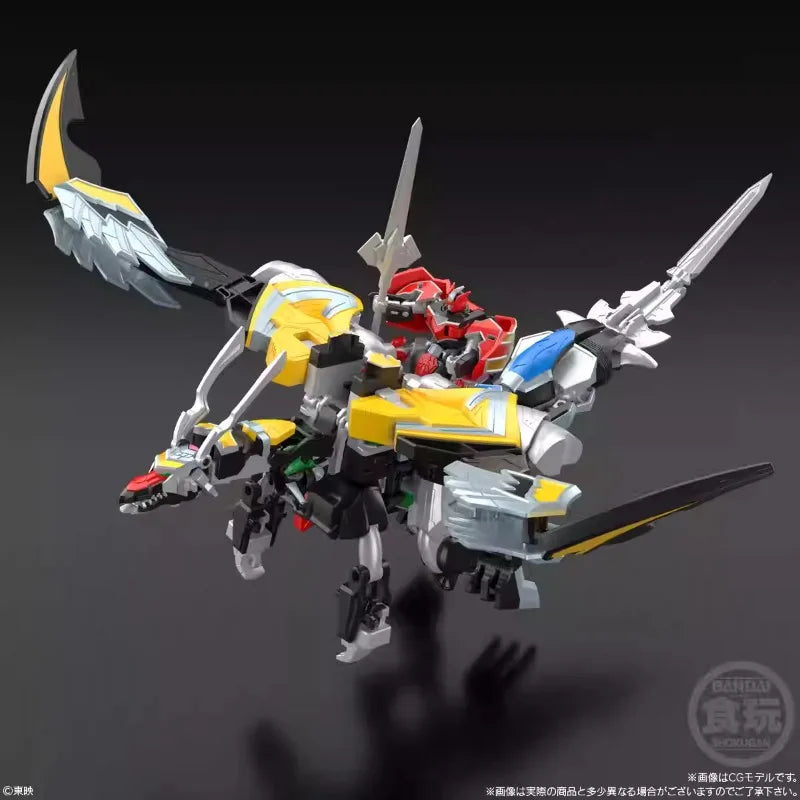 Bandai Genuine SMP SHOKUGAN PROJECT Mahou Sentai Magiranger MajiKing Demon God Anime Action Figure Assembly Model Toys Children