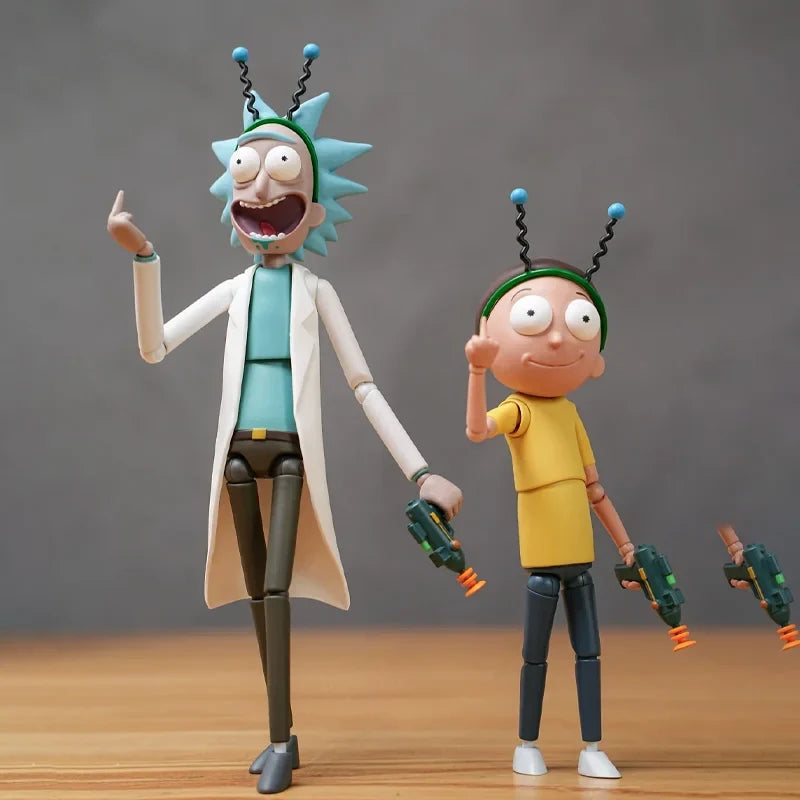 Fondjoy Rick and Morty Genuine Adult Swim Anime Action Figure 1/12 Scale Joint Movable Model Figurine Collectible Gift Toy