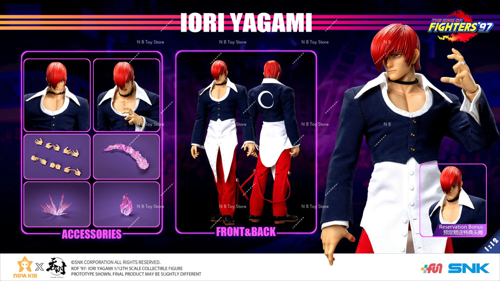 In Stock TunShi Studio TS-XXZ-008 1/12 SHF The King of Fighters'97 Iori Yagami Anime Action Figures Toys Models PVC Collector