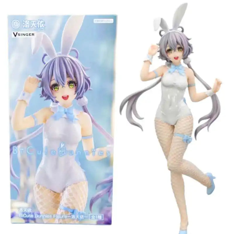 FuRyu BiCute Bunnies Action Figure Luo Tianyi Vsinger Virtual Idol PVC Collectible Model Toy for Anime Fans And Christmas Gifts