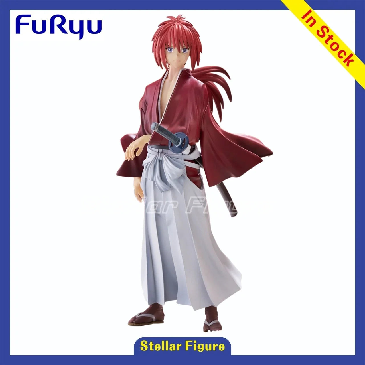 【SF】In Stock Original  Rurouni Kenshin Himura Kenshin Figures Anime Models Toys