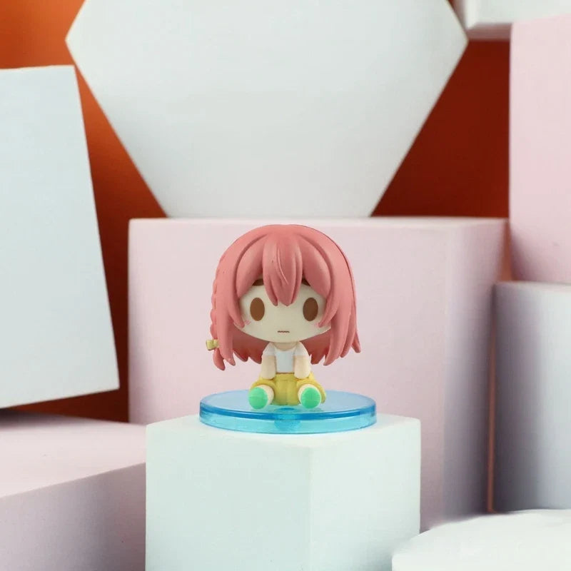 4Pcs/Set 5CM Anime Figure Rental Girlfriend Ichinose Chizuru Head Shape Standing In Q Version Tanjirou Toy Gift Model PVC
