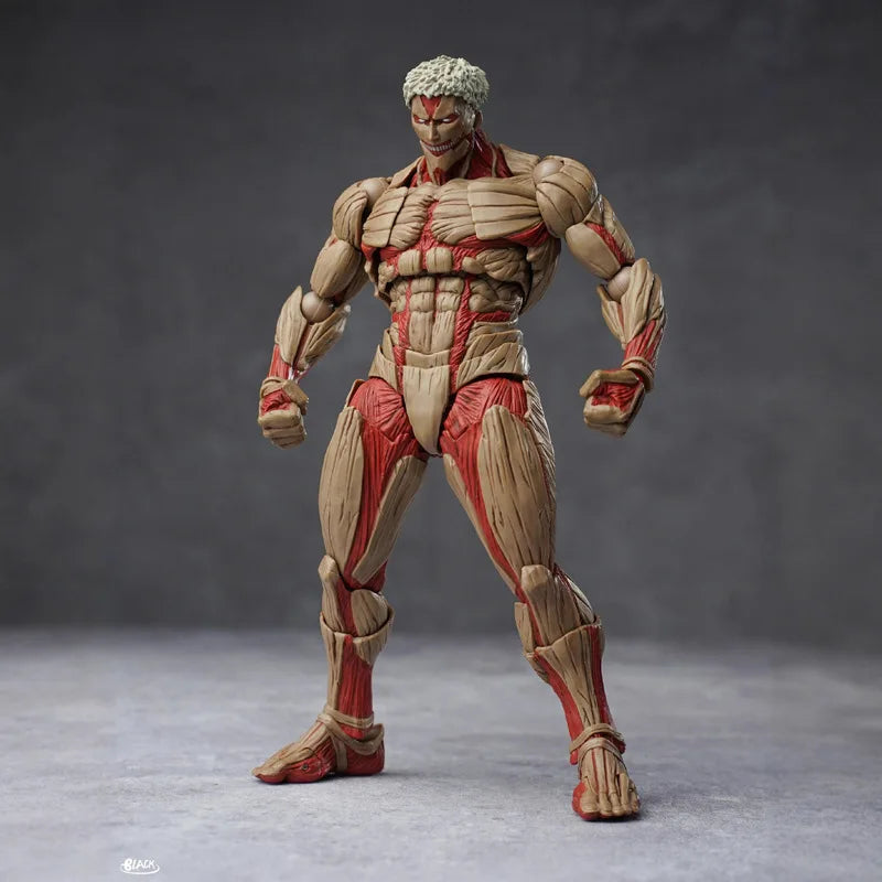 Hot In Stock Kaiyodo Eren Jaeger Action Figure Amazing Yamaguchi The Armored Titan Figure Attack On Titan Anime Model Toys