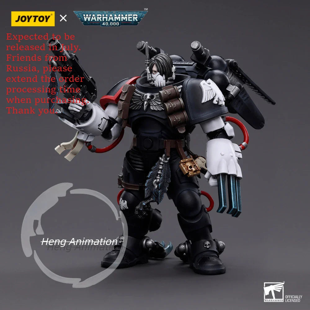 JOYTOY Dark Source Warhammer 40K 1/18 Raven Guard Chapter Master Actionfigur Modell Sammlerstück