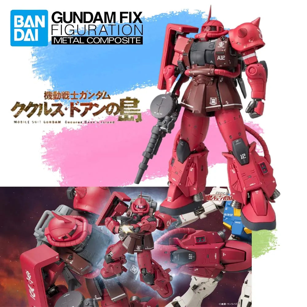 Auf Lager Original BANDAI GUNDAM FIX FIGURATION METAL COMPOSITE MS-06R-1A High Mobility Type Zaku 2 Figur Anime Action Modell Spielzeug