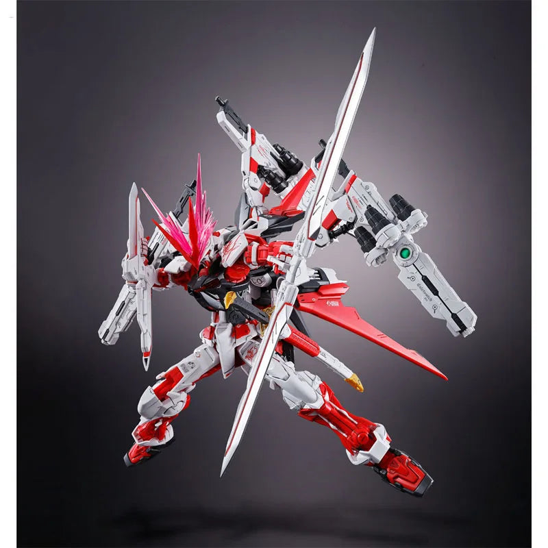 Bandai Genuine MG Online-Exclusive Gundam Astray Red Frame Red Dragon Type MBF-P02 1/100 Anime Action Figure Assembly Model Toys