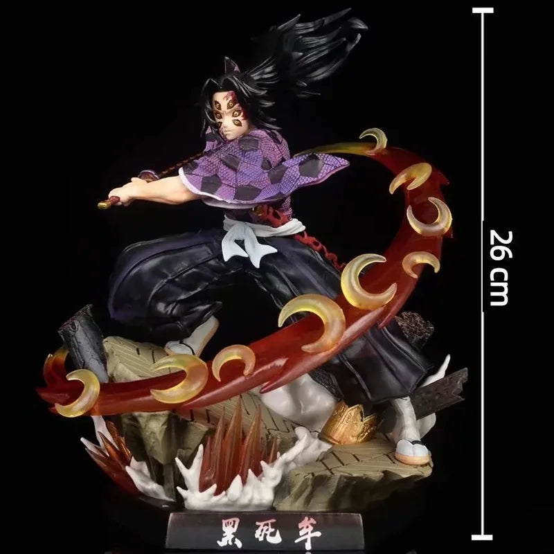 New 26cm Demon Slayer Gk Kokushibo Figure From Twelve Demon Moons Series Upper Rank One Anime Collectible Model Ornament Gifts
