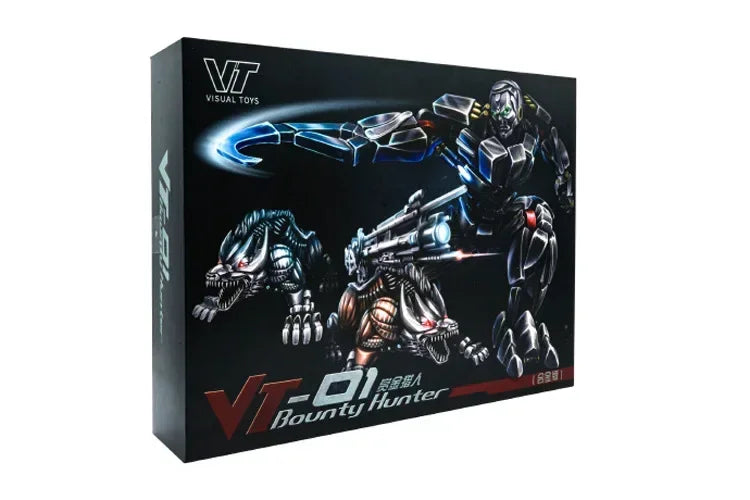 Auf Lager Transformation Spielzeug VT01 VT-01 Lockdown Black Alloy Version mit doppelten Hunden Filmversion Roboter Actionfiguren Puppen