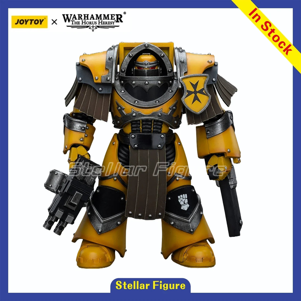 【SF】 JOYTOYS Warhammer 40K 1/18 Action Figure  Imperial Fists Legion Cataphractii Terminator Squad  Prime Model Toy Gift