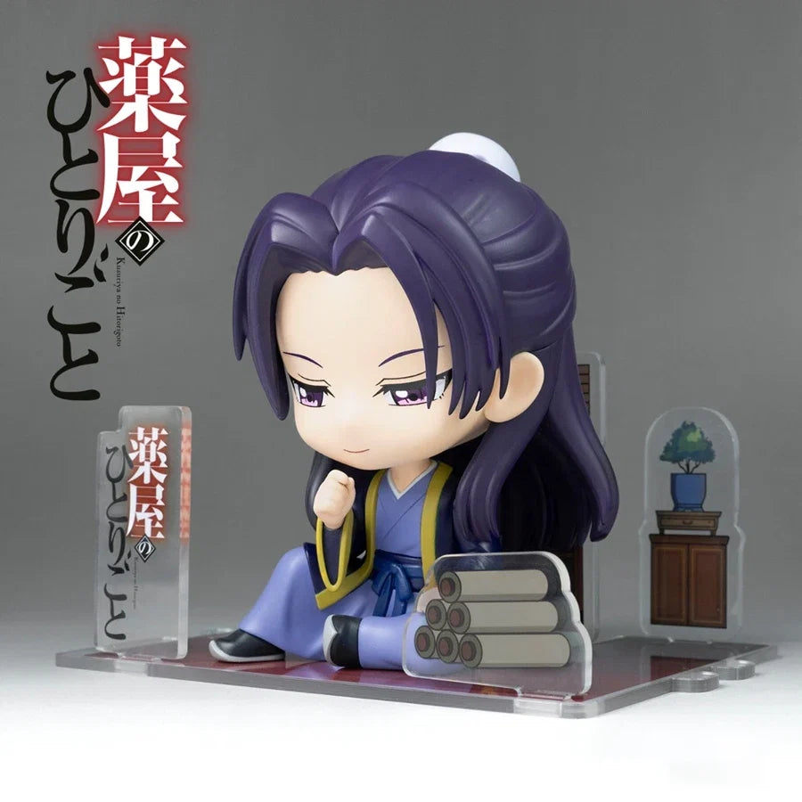 11cm Kusuriya no Hitorigoto Anime Figure Q Version Maomao Action Figure Kawaii Sitting Jinshi Figurine PVC Collection Model Toys