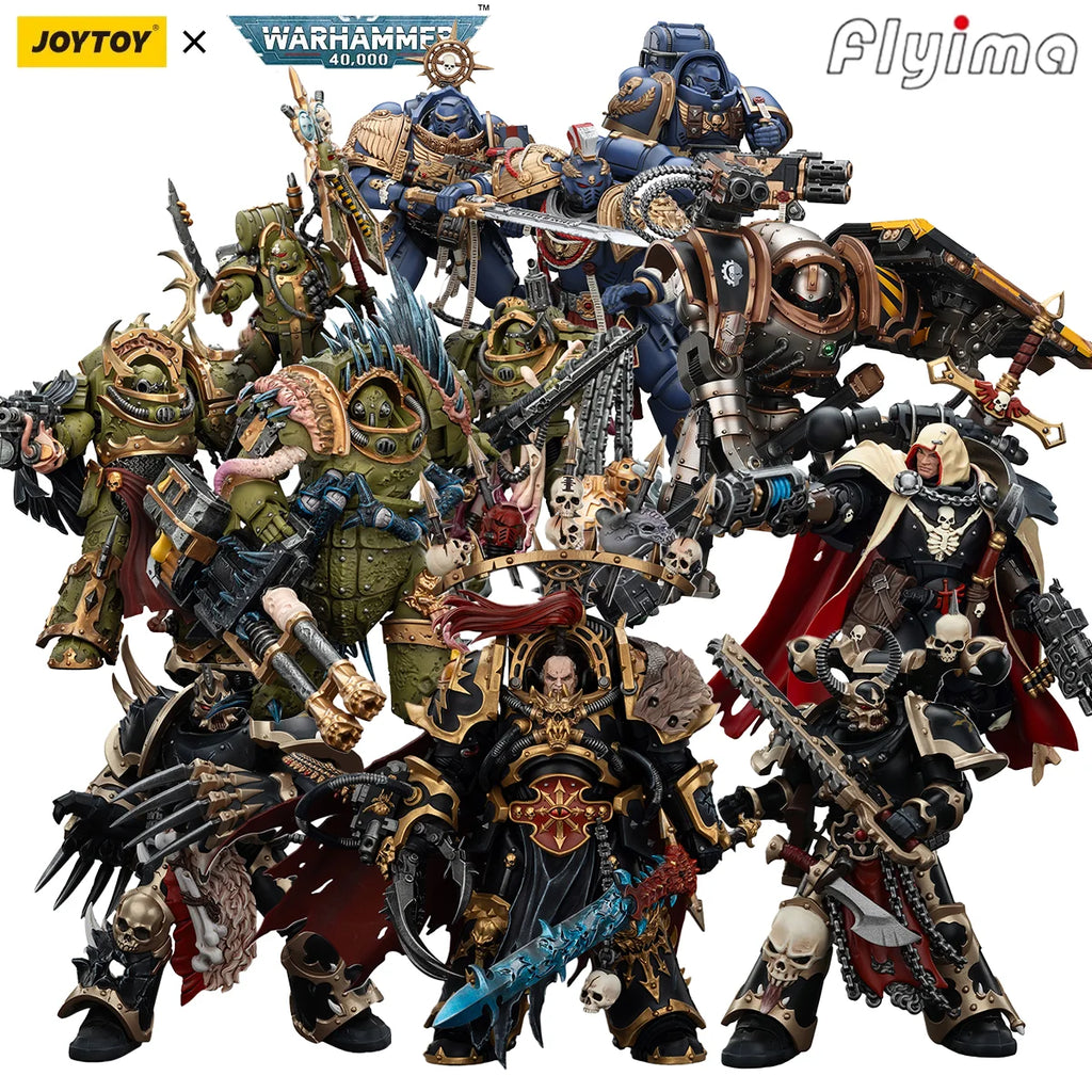 [Pre-order]JOYTOY Warhammer 40K 1/18 Action Figure Abaddon the Despoiler&Death Guard 3PCS&Heavy Relic Primus Armor 3PCS Model