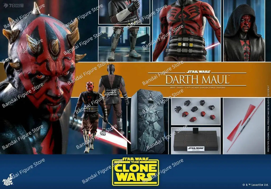 HotToys 1/6 Scale TMS024 Darth Maul Movable Cloth Action Figure Star Wars Classic Role Delicate 12" Full Set Soldier Model