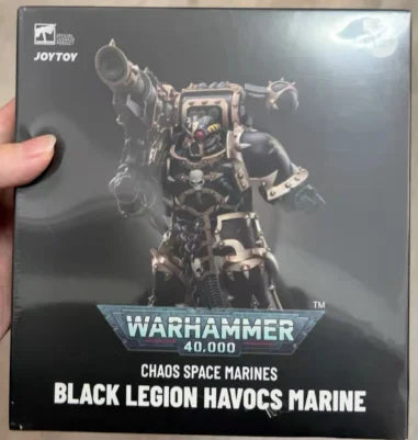 【SF】JOYTOY 1/18 Action Figure Chaos Space Marines Black Legion Havocs Marine 02 Model Toys Gifts Collection Ornaments