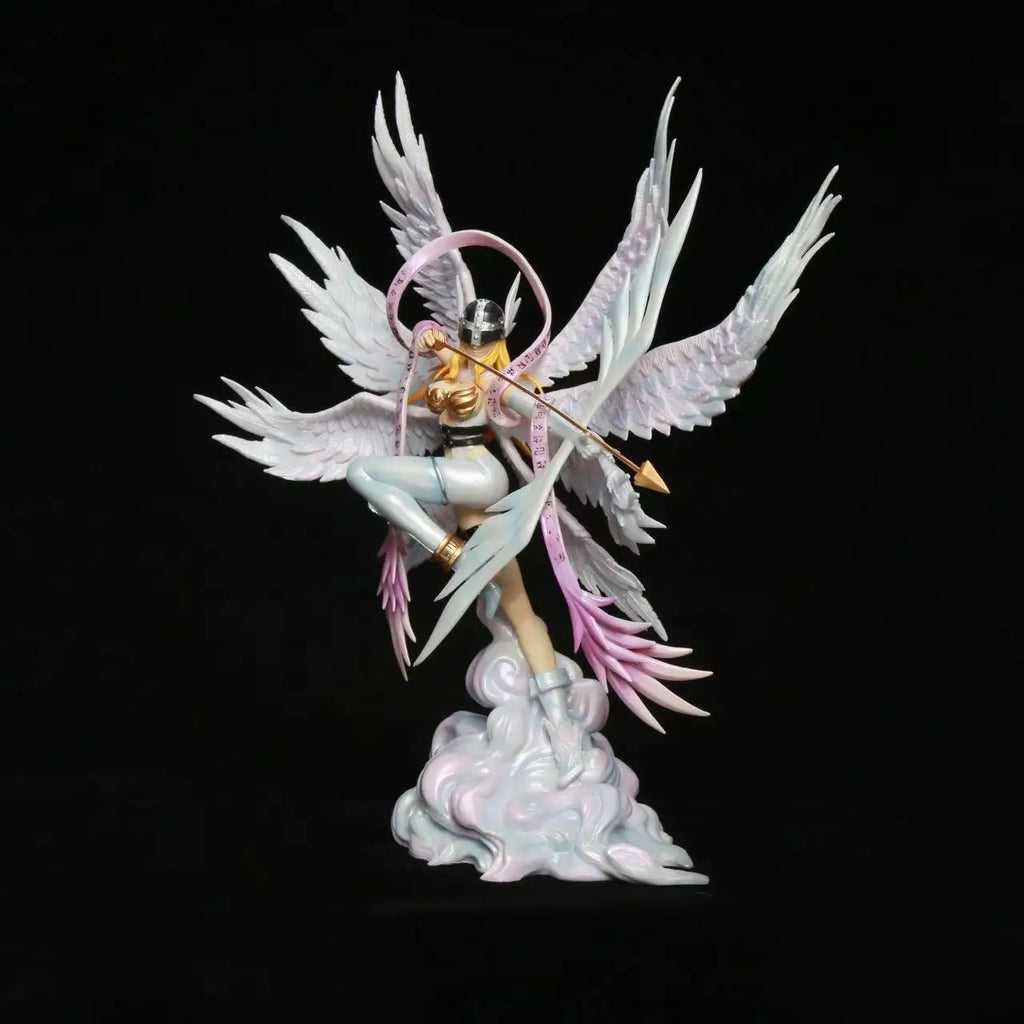 26cm Digimon Adventure Angewomon Shoot An Arrow Anime Figure Model Statue Collection Model Desktop Decoration Ornament Fans Toys