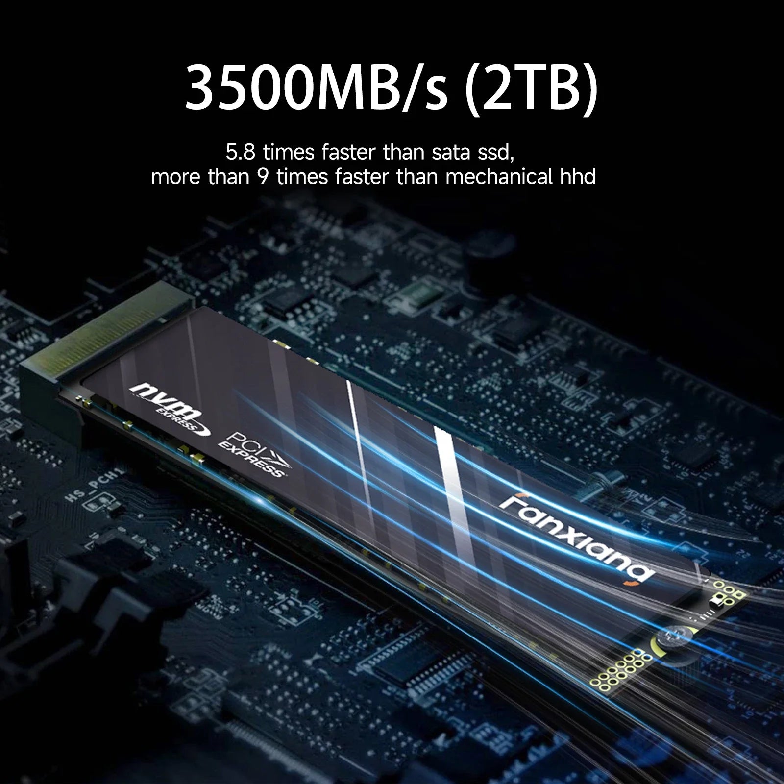 Fanxiang S501Q M.2 SSD Hard Disk 512GB 1TB 2TB 3500MB/s NVMe M2 SSD 512GB PCIe 3.0 Internal Solid State Drive For Laptop Desktop
