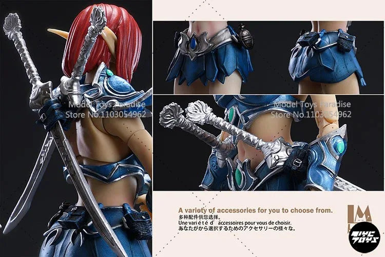 In Stock Lazy Monster Studio 17CM Collectible WOW Tyrande Oak Town Elf Hunter Guard  Female Soldier Action Figure Model Gifts
