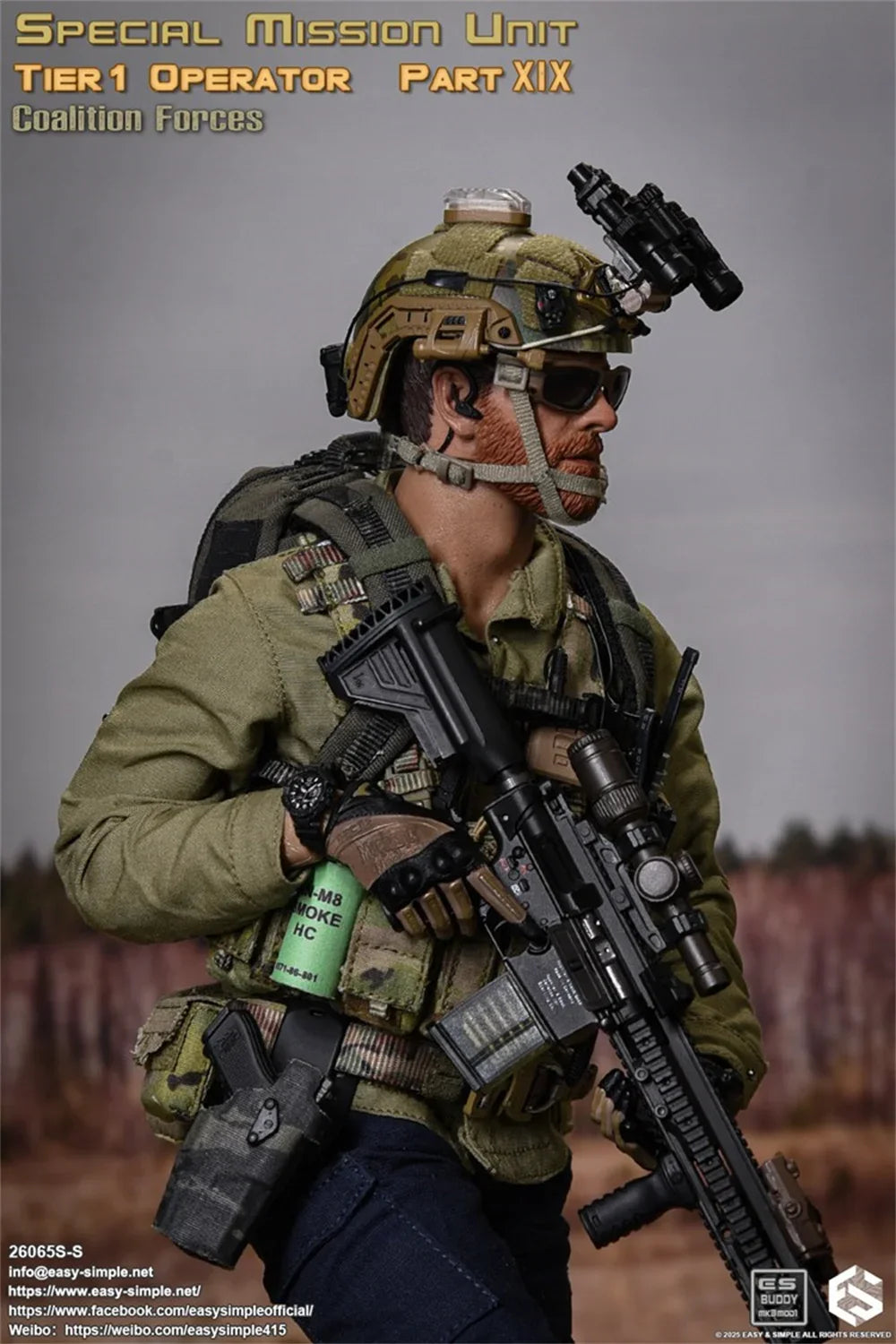 Easy&Simple 26065SS 1/6 Scale Part 19: Allied Forces Male Soldier Full Set For 12inchs Action Figure Model Toys Gifts