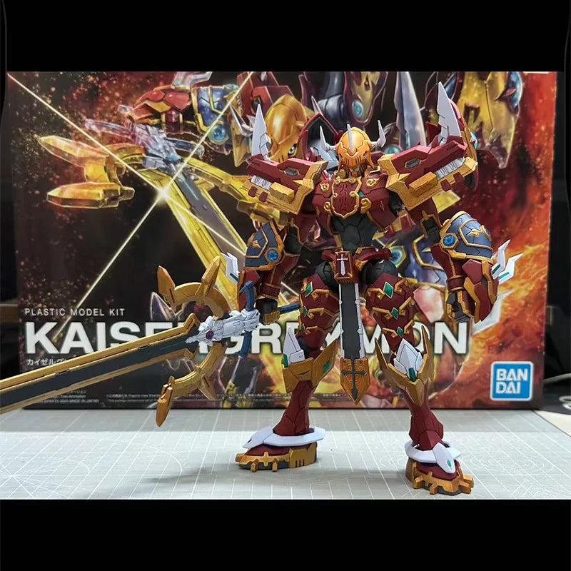 Original Bandai Digimon Adventure KAISERGREYMON Rise Standard FRS Anime Action Figure Assembly Model Boys Toy Collection
