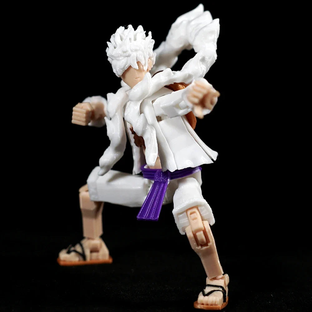 3D Printed ONE PIECE Monkey D Luffy Nika Toys Action Figures Anime Multi-Jointed Shapeshift Toy Mannequin Ornaments Model Gifts