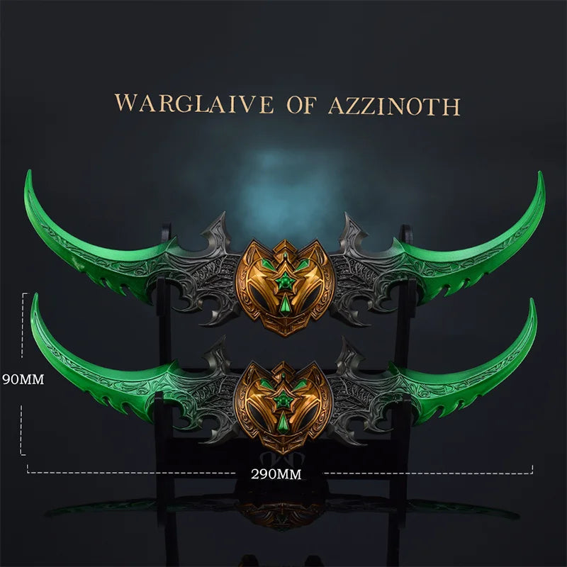 29cm/11.41inch Warcraft Action Warglaive of Azzinoth Weapon Model Sword Figure,Metal Ornaments,Figurine,Room Décor Boys Gifts