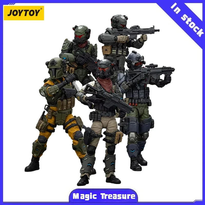 【MT】JOYTOY 1/18 Action Figure Stellar Scar Assault Team Gravelgold Darksilicon Titanite Firesulfur Ghostmanganese Toy
