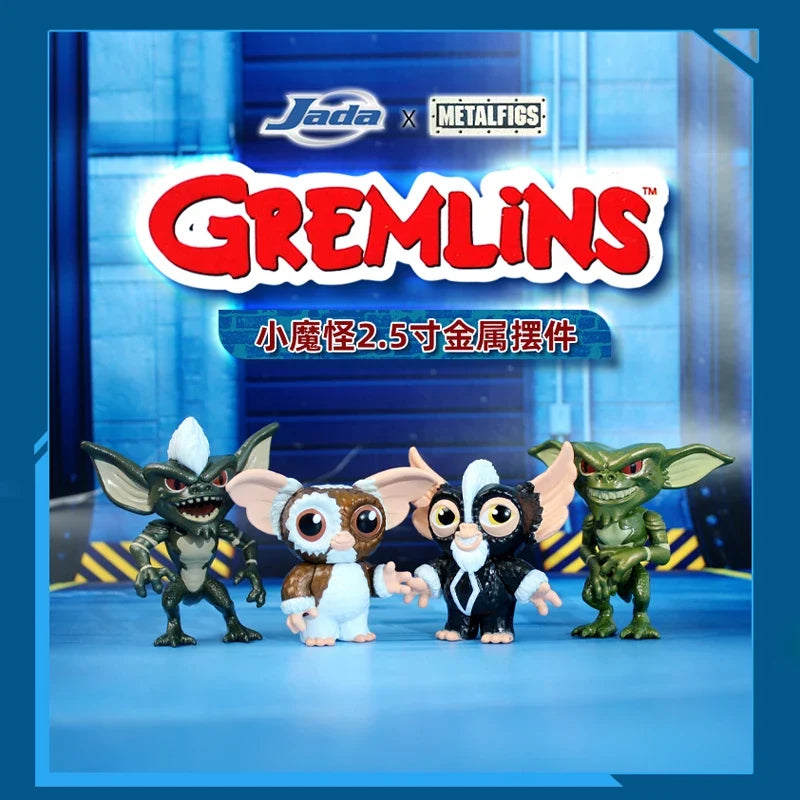 New In Stock Original Gremlins GIZMO STRIPE MOHAWK 2.5-inch Metal Ornament Figures Decoration Toys Gifts Collection