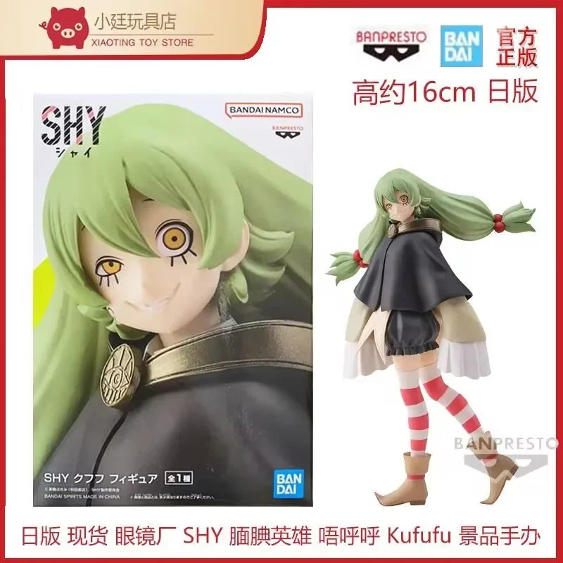 Original Bandai SHY Kufufu Anime Action Figures Collection Ornaments Figure Toys Birthday Gift 16cm