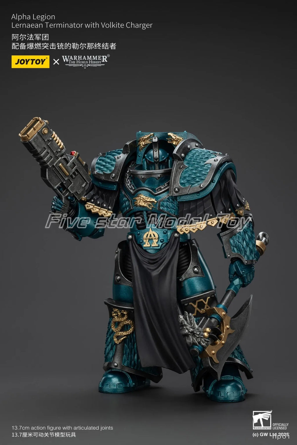 【FS】JOYTOY Warhammer 40K Alpha Legion Lernaean Terminator 1/18 Action Figures Models Toys Gifts Collection