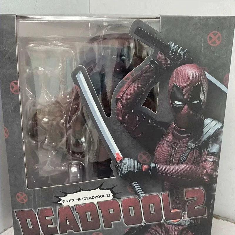 SHF Deadpool 2 Action Figure PVC Superhero Collection Doll Movable Model Toys Joint Movable Dolls Kids Birthday Gift 16cm