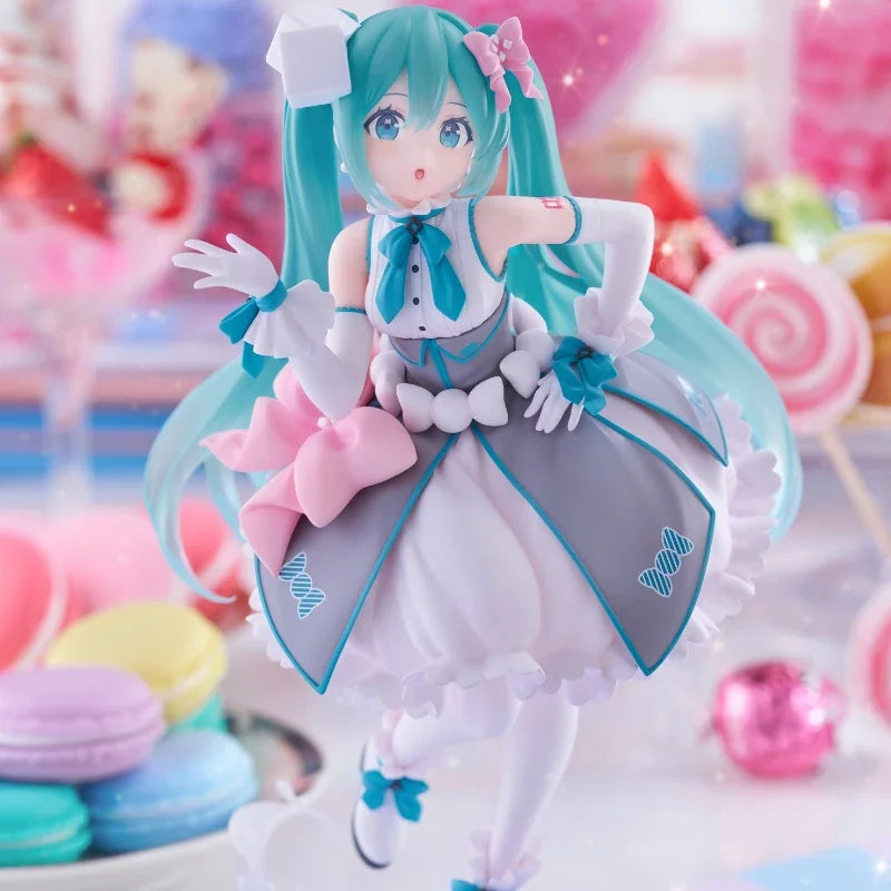 Taito Original Genuine Vocaloid Singer Hatsune Miku 39 No Hi Kinen Kuji 2nd Season B Prize Melty Sugar Ver 18cm Model Toy Figure