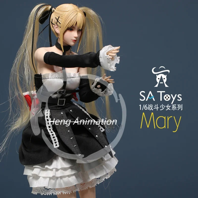 SA Toys M001 1/6 Game Role Combat Double Ponytail Girl Mdry Set Suit 12'' TBL S44A Female Soldier Action Figure Body Dolls