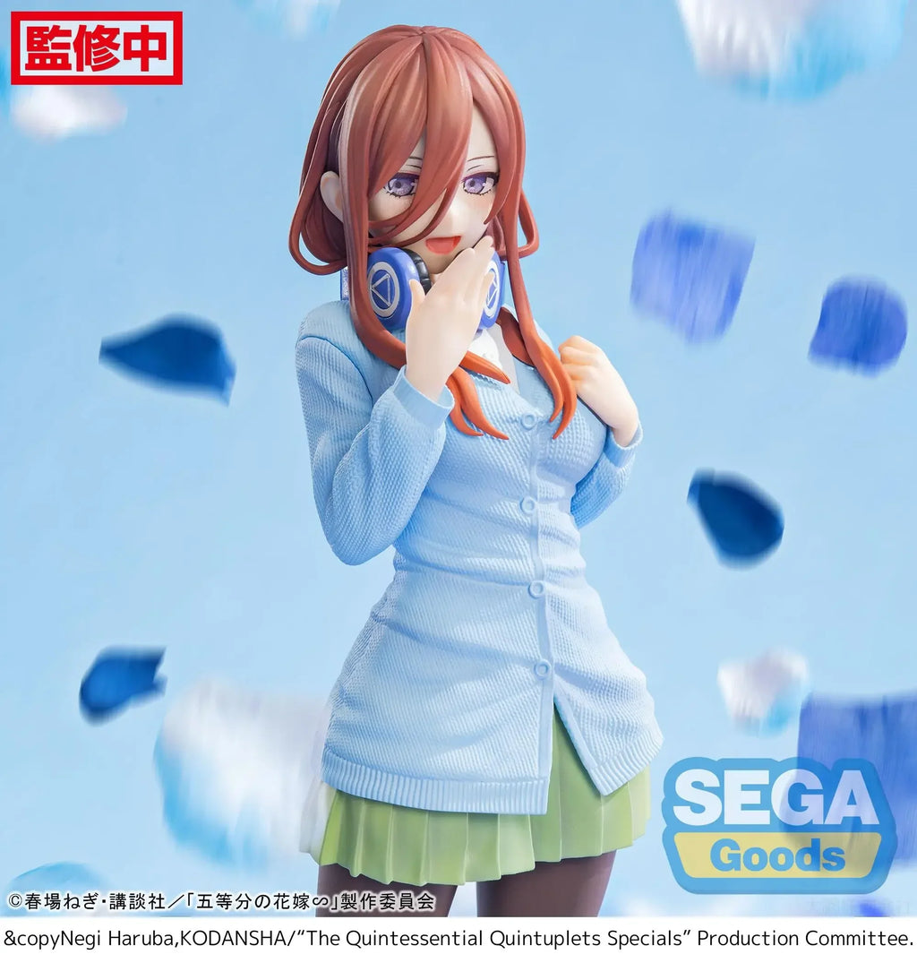 Original SEGA Luminasta The Quintessential Quintuplets Nakano Miku PVC Anime Figures Action Figure Model Toys Christmas Gifts