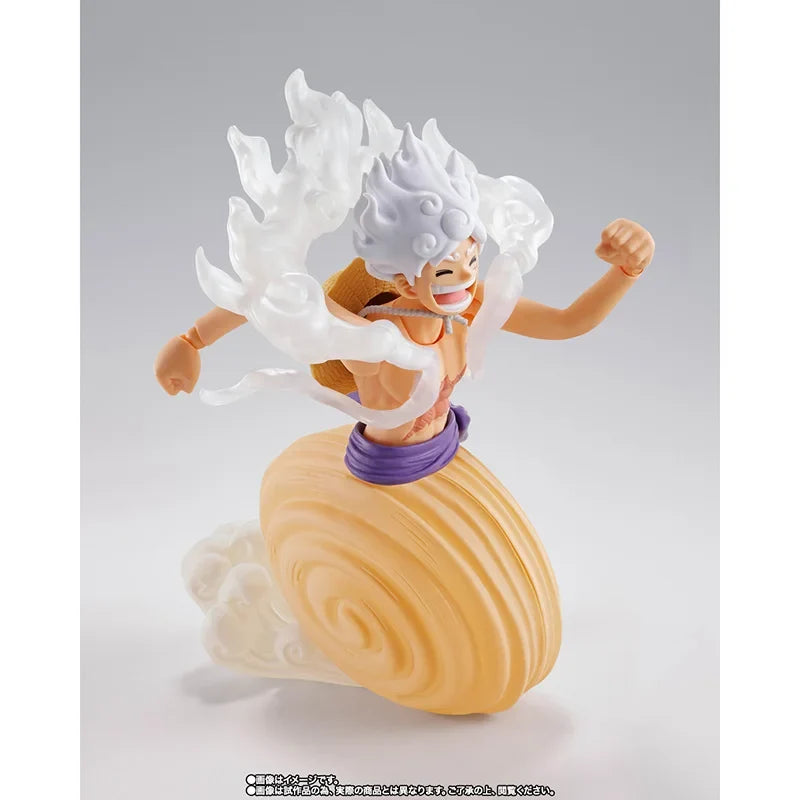 100% Original Bandai S.H.Figuarts Shf One Piece Future Island Egghead Genuine Monkey D Luffy Gear 5 In Stock Figure Model Toys
