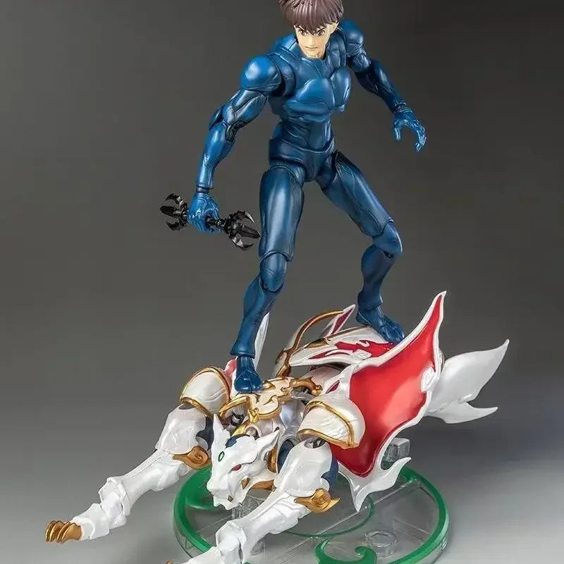 In Stock Original Yolopark AMK PRO X Series Tenkuu Senki Shurato Shura King Ippei Anime Action Figure Metal Armor Model Toy Gift
