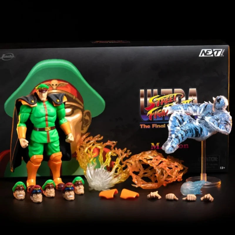 In Stock Jada Toys Street Fighter 2 1/12 Scale Sdcc Exclusive  Action Figure Dhalsim Vega Ken Fei Long Movable Joint Toys Gift