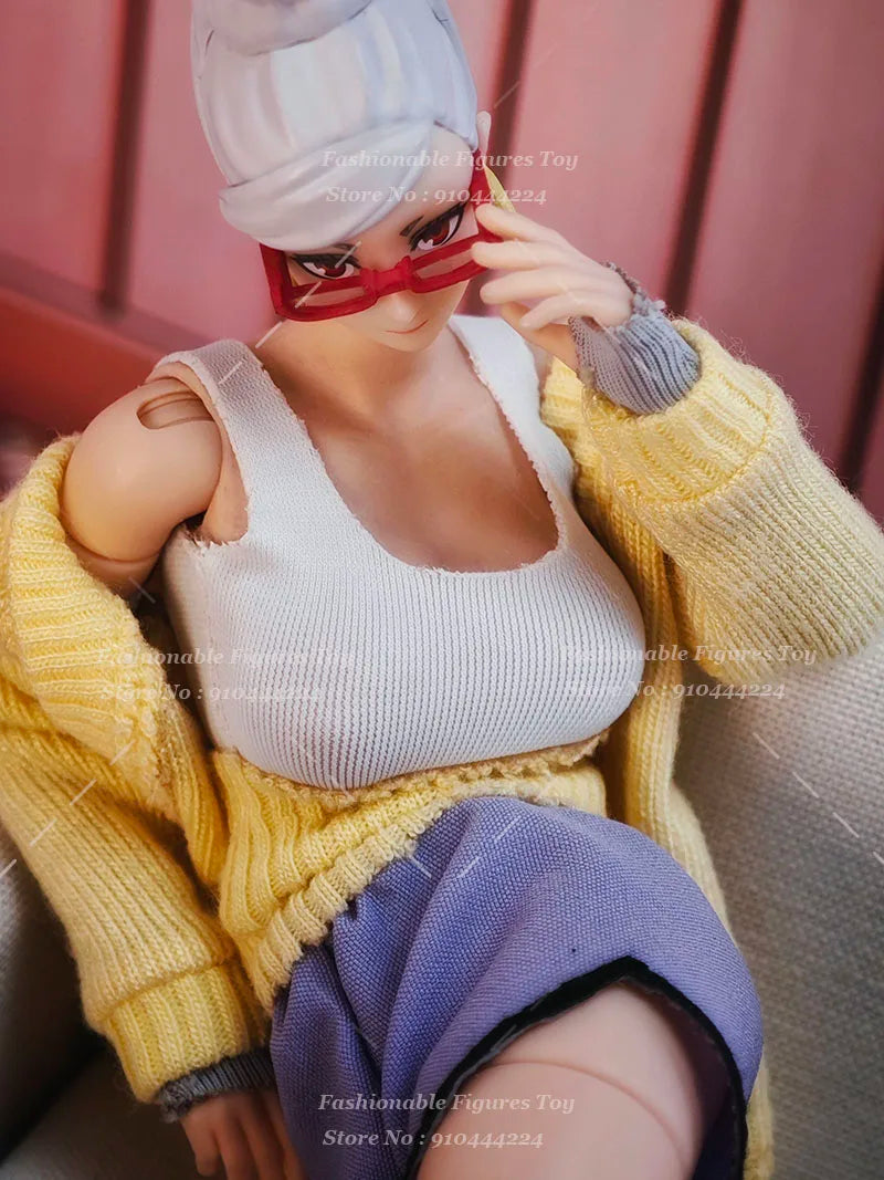 SHF 1/12 Female Soldier Cape Ayase Seiko Dang Dang Anime Dolls Cosplay Cloak Clothes With Iron Wire Fit 6Inch Action Figure Mode