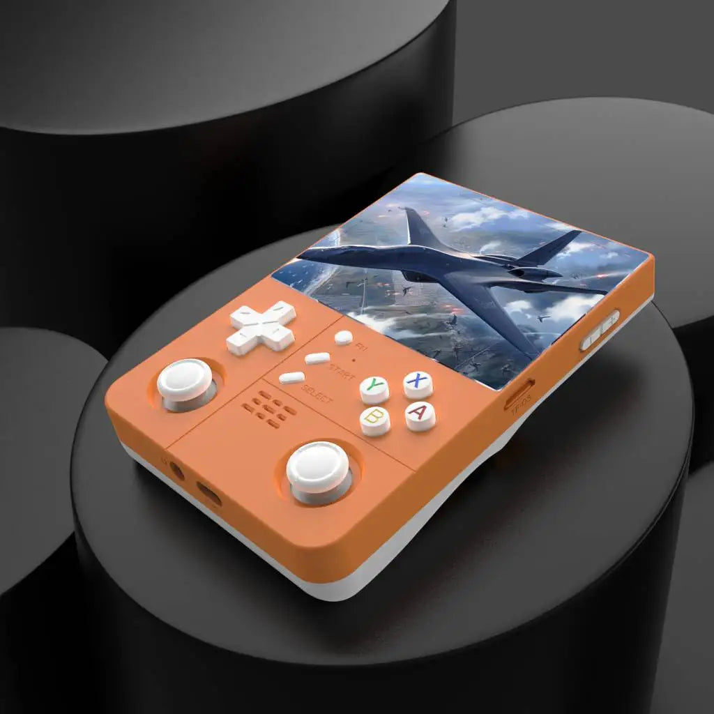 R40xx Pro Max Gaming Console - 4.2" IPS Screen + Dual Joystick | Built-in Wi-Fi Portable Video Player (Solid Color)