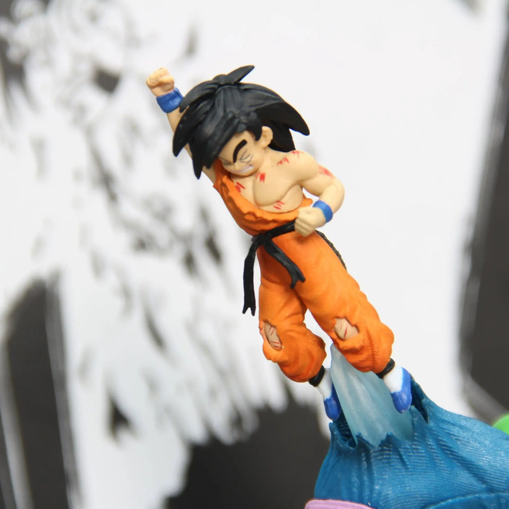 20cm Sky Dragon Ball Piccolo Vs Goku Anime Figure Resonance Model Statue Boys Collection Desktop Decoration Ornament Toys Gifts