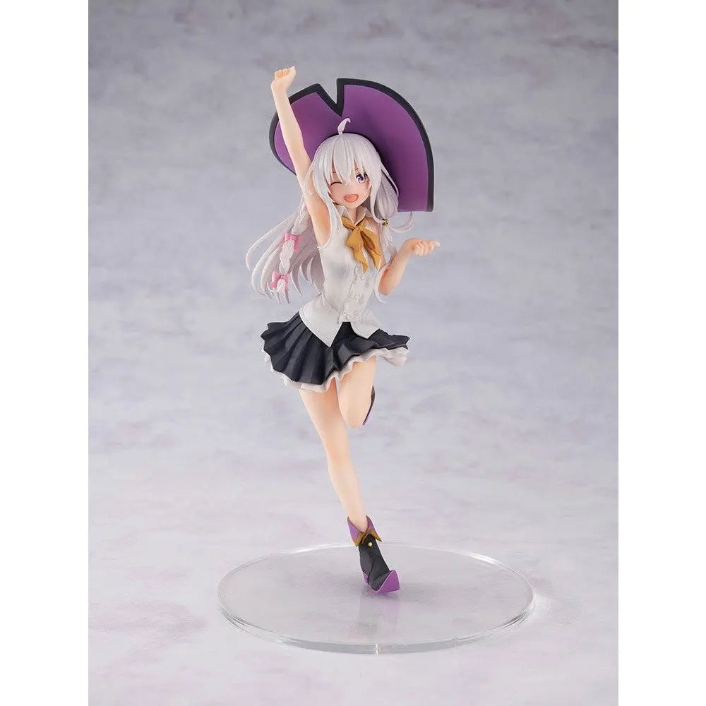 19CM Anime Wandering Witch: The Journey of Elaina Figure Ilyina Standing Model Toy Wearing Hat Gift Collection Decorative PVC