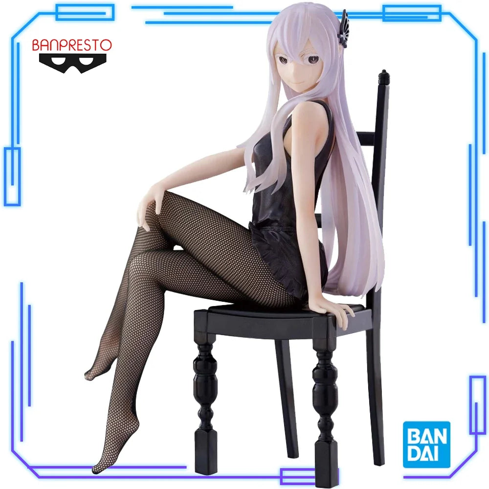 Bandai Original Genuine Banpresto Re: Life in A Different World From Zero Relax Time Echidna Another Color 21cm Model Toy Figure