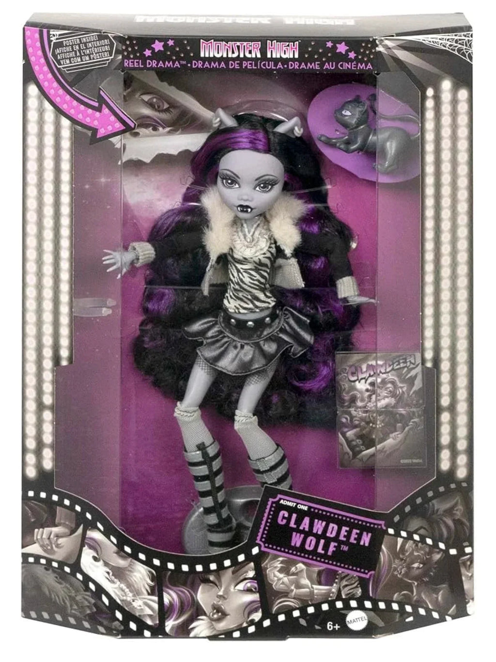Monster High Black White Series Limited Edition Reel Drama Personalized Action Figure Doll Trendy Toy High Cost Effective Gifts