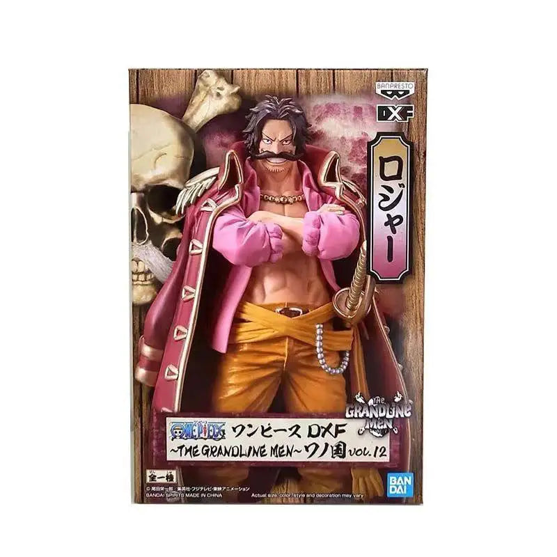 Original Genuine Banpresto  One Piece DXF 17cm Gol D Roger Wanno Country PVC Action Figure  Anime Model Figurines Toys Gift