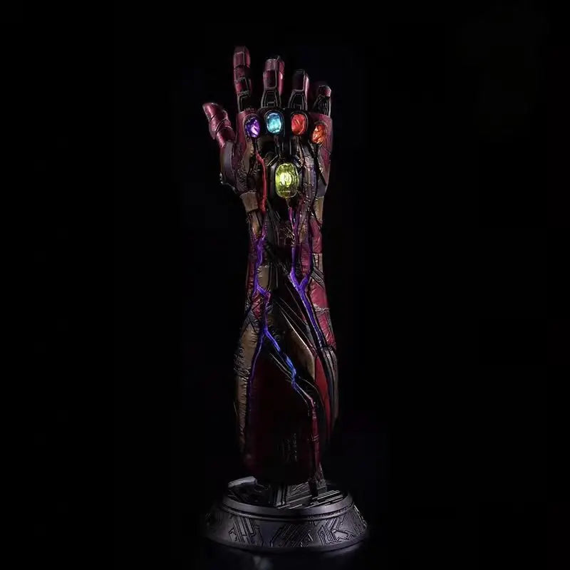 Avengers Endgame MK85 Infinity Gauntlet Replica 1:1 Scale Resin Statue with LED Light Premium Movie Prop Decor & Gift