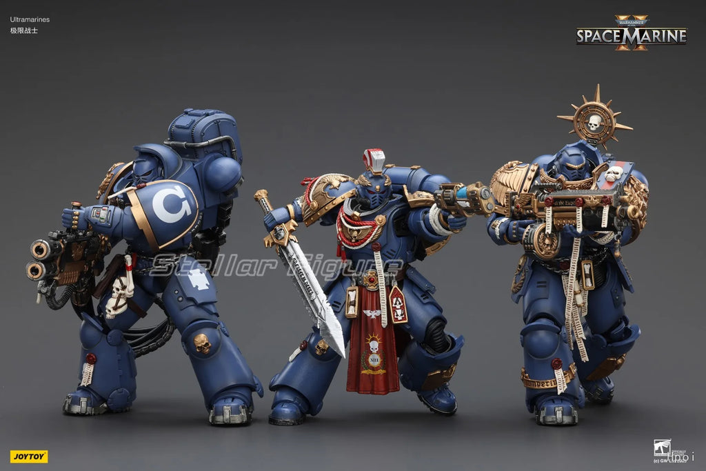 【SF】JOYTOY Warhammer 40K 1/18 Action Figure Ultramarines Heavy Relic Primus Armor with Heavy Relic Bolt Rifle Model Toys Gifts