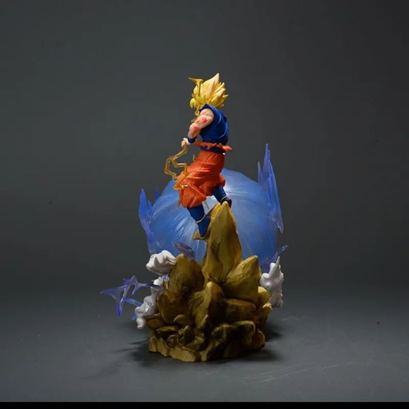 Anime Dragon Ball Z Majin Buu Vs Son Goku Figurine 22CM GK Pvc Action Figures Statue Collection Model Toy Gifts