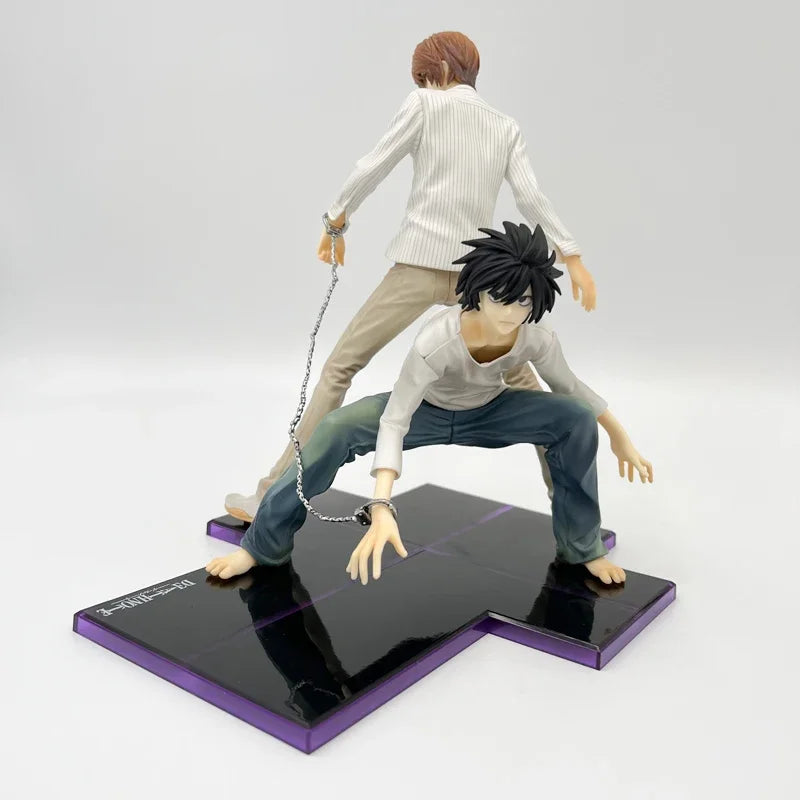 24cm Death Note Anime Figure Light Yagami L Action Figure 1160# Yagami Light 1200# L Lawliet Figurine Collectible Model Doll Toy
